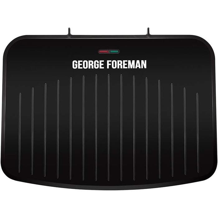 Електричний гриль George Foreman 25820, універсальна антипригарна плита, тостер, швидкий нагрів, чорний, великий