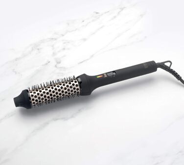 Керамічна гаряча щітка для укладання волосся Diva Pro Styling 30 мм, чорна, для об'єму, локонів та хвиль, PRO314