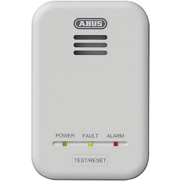 Детектор природного газу та метану ABUS GWM100ME, 85 дБ, мережевий AC220-240V, білий
