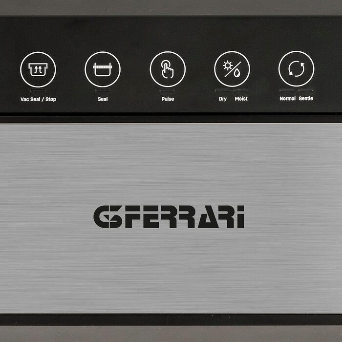 Вакууматор G3 Ferrari Fresco Vac G20167, 110 Вт, з подвійним насосом та сенсорною панеллю, комплект 5 пакетів