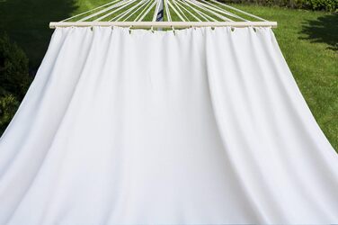 Підвісна гамак Potenza Outdoor з підставкою для 2 осіб, XXL 220x160 см, витримує до 200 кг, стійкий до погодних умов (колір: Santia-ecru, підставка: зелена)