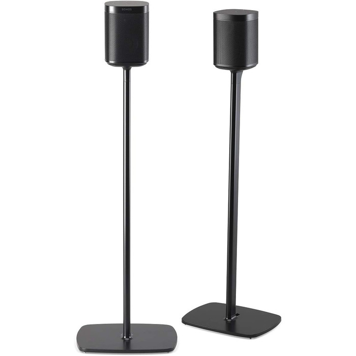 Підставка Flexson для Sonos One, One SL та Play:1 (Чорний колір, пара, з LAN-кабелем 0,9м)