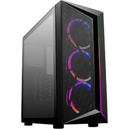 Корпус для ПК Cooler Master CMP 510 ARGB, 3x120 мм вентилятори, загартоване скло