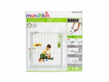 Розпірна захисна огорожа для дверей та сходів Munchkin Maxi Secure 11446, біла