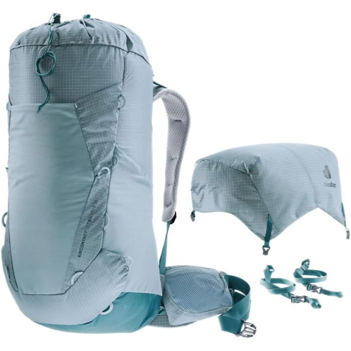 Жіночий ультралегкий трекінговий рюкзак Deuter Aircontact Ultra 45+5 л, Dusk-denim