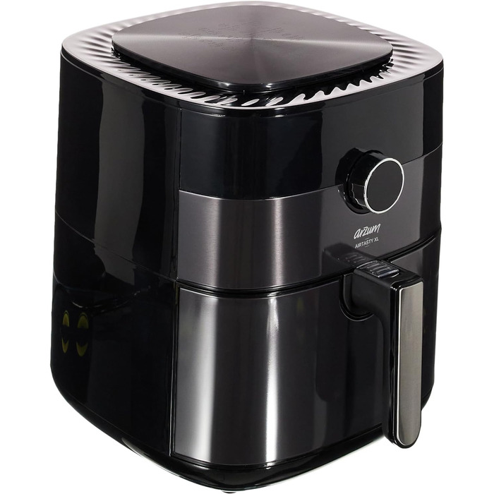 Фритюрниця Arzum Airtasty AR2074-G, без масла, XL об'єм, цифрове керування, 8 програм, срібляста