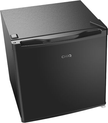CHIQ Mini Bar: Компактний міні-холодильник 46 л з регулюванням температури, 39 дБ, для офісу, кемпінгу, спальні, готелю, чорного кольору