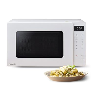 Мікрохвильова піч Panasonic NN-ST21QWEPG 20л, 800 Вт, біла - соло, з автоматичним розморожуванням та 11 програмами