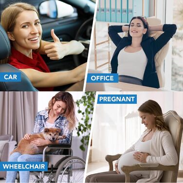 Подушка для підтримки попереку, Memory Foam, для спини, автомобіля, офісу, інвалідного візка (Коричнева)