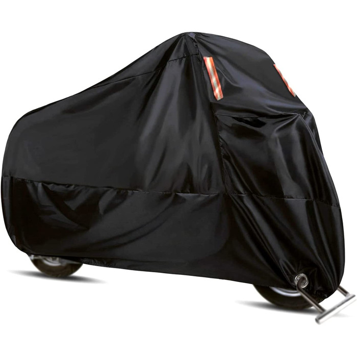 Чохол для мотоцикла WinPower 2XL 210D, водонепроникний, захисний, для вулиці та приміщення, термостійкий, з замком, від пилу та UV, 240x140x104 см