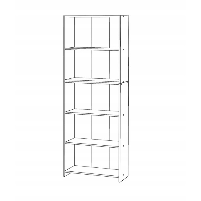 Стелаж Stiv-Meble, дуб вотан, 70 x 189,4 x 30,4 см