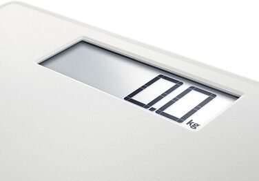 Електронні ваги Soehnle Style Sense Safe 100 для людей, велика LCD, антиковзкі ніжки, плоска вага, біла