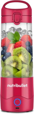 Портативний блендер nutribullet 475 мл, BPA-free Tritan, 4-лезова нержавіюча сталь, USB-C зарядка, міні-мультифункціональний міксер, магента