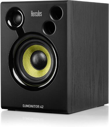 Hercules DJMonitor 42 – Активні DJ колонки 80W з 4” низькочастотним динаміком, чіткий звук, Bass Reflex, для ді-джеїв та меломанів