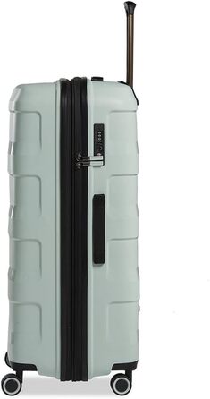 Велика валіза Stratic Straw+ з жорстким корпусом, 4 колеса, розширювана, TSA-замок, екологічна, бежева