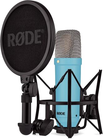 Студійний мікрофон Rode NT1 Signature Blue + стійка Keepdrum, синій