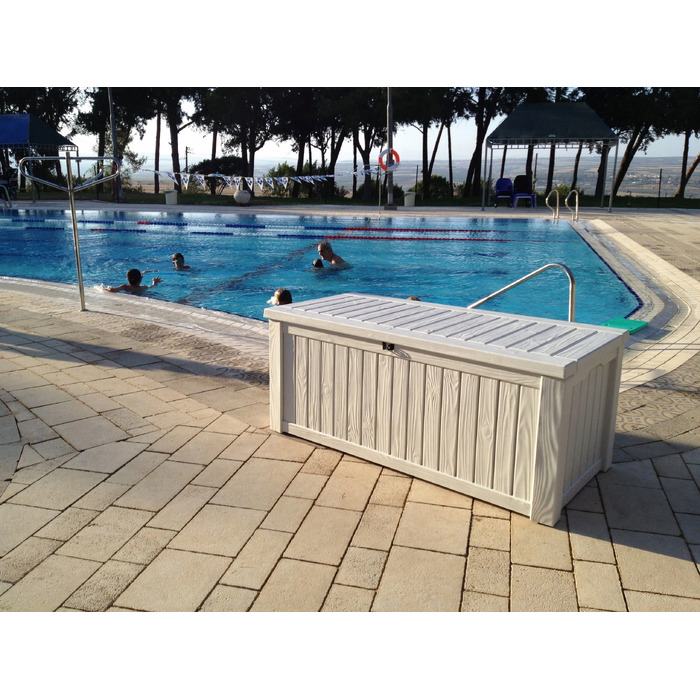 Садова скриня Keter Rockwood Storage Box 570 л, кремова