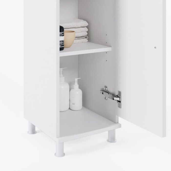 Пенал для ванної Vicco Fynn, білий, 30x95 см, шафа для зберігання
