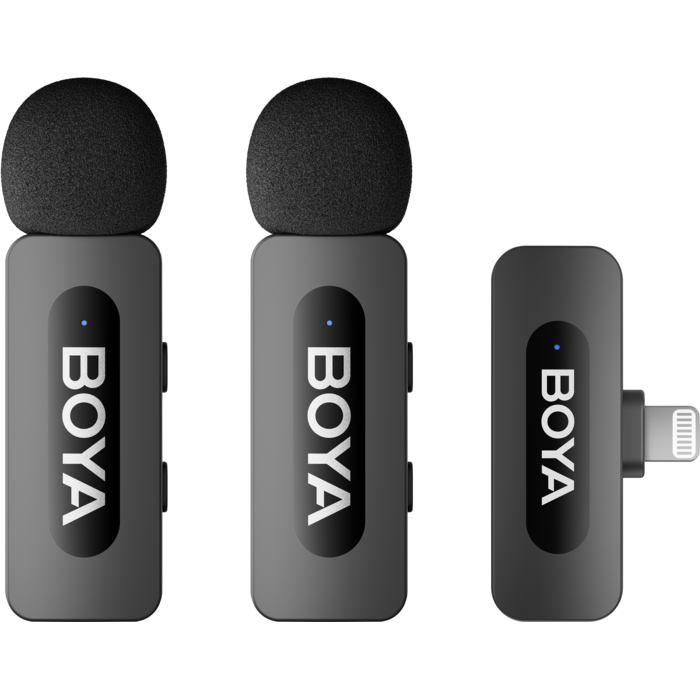 Бездротовий петличний мікрофон BOYA BY-V3 Lightning Black