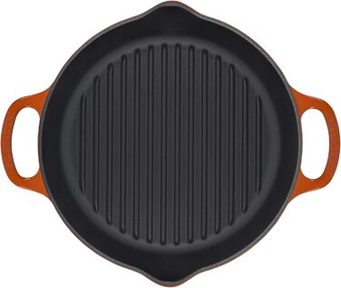 Сковорода гриль LE CREUSET Signature, 25 см, чавун, червона, для всіх плит та духовок