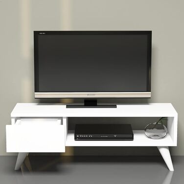 ТВ-тумба en.casa Aarup з полицею та шухлядою, дуб, 33x90x30 см