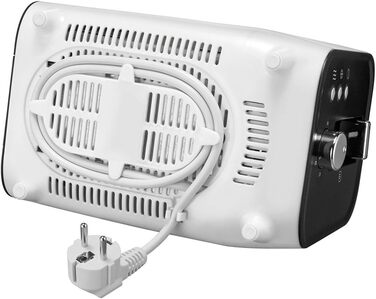 Тостер Unold Shine White 38410 на 2 скибки, 800 Вт, 4 функції (підсмажування, розморожування, підігрів, стоп), піддон для крихт, охолоджуваний корпус, насадка для булочок