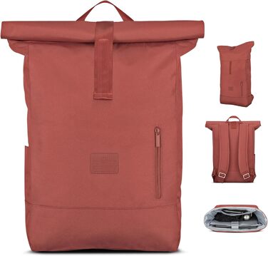 Міський рюкзак Johnny Urban Robin Large для жінок і чоловіків, 18-22 л, з відділенням для ноутбука 16'', водостійкий, з переробленого PET, сіро-бежевий