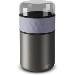 Термоконтейнер для їжі alfi ENDLESS FOOD MUG 500 мл, лаванда, з додатковим снек-потом, 3-в-1, із нержавіючої сталі, ізольований, не протікає, зберігає тепло до 5 годин, холод – до 10 годин, можна мити в посудомийній машині