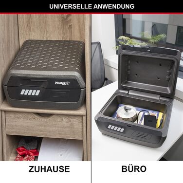 Вогнестійка та водонепроникна касета для документів і грошей MASTER LOCK 10 л, електронний кодовий замок, для A4-документів, CHW30300EURHRO