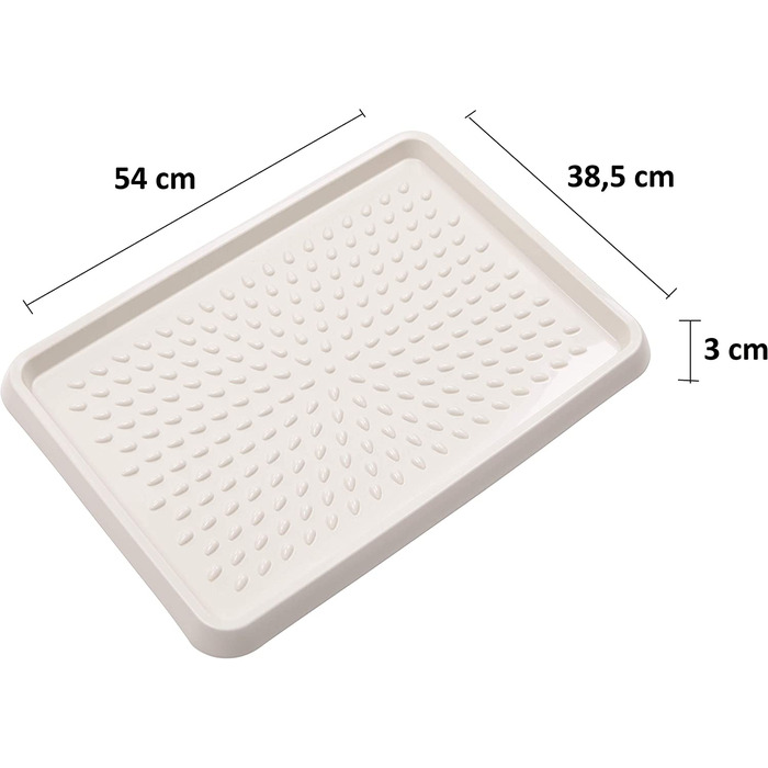 Пластикова полиця для взуття BranQ Home Essential, кремова, 2 шт.