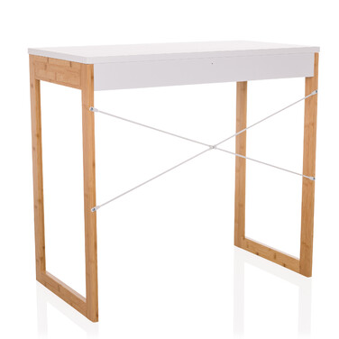 Письмовий стіл TAROLO II (80x42x75 см), 1 шухляда, білий — hjh LIVING
