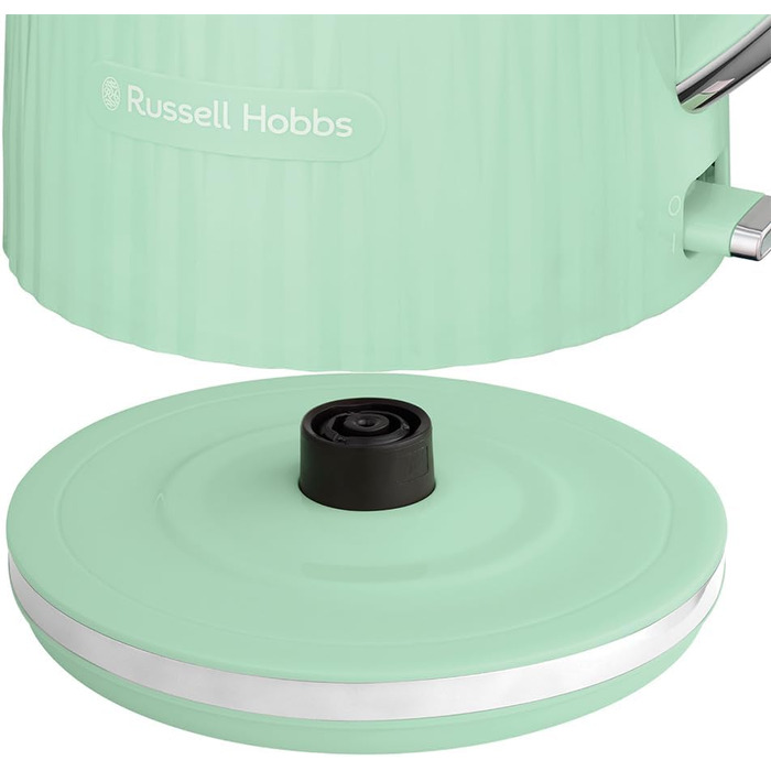 Електричний чайник Russell Hobbs Eden 27362-70, 1.7 л, 2400 Вт, колір фісташковий, нержавіюча сталь, з фільтром від накипу та індикатором рівня води
