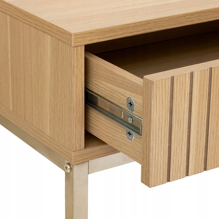 Консольний стіл 5five Simply Smart, відтінки бежевого, напівматовий, 80,5 x 90 x 35 см