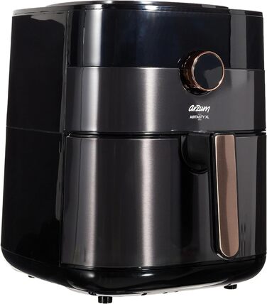 Фритюрниця Arzum Airtasty AR2074-B з великим об'ємом, без олії, здорове смаження, цифрова панель, 8 програм, налаштування часу та температури, колір мідний