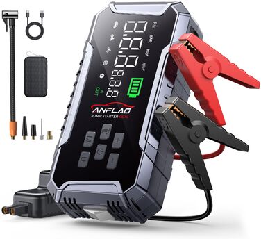 Powerbank для авто ANFLAG 7000A з компресором 160PSI, 26800mAh, для бензинових та дизельних двигунів (до 12.0L), LED-ліхтар