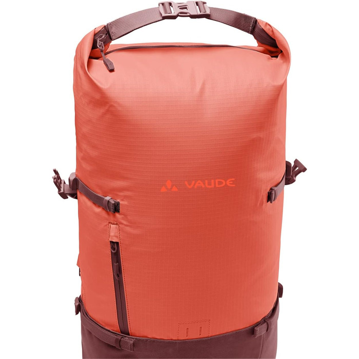 Міський рюкзак VAUDE CityGo водонепроникний, для ноутбука, унісекс, легкий роллтоп для міста, колір червоний, розмір універсальний