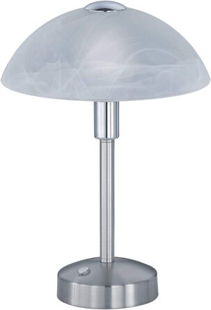 Світильник настільний LED Trio Leuchten Donna 4 Вт, скло алебастрове, метал, матовий нікель, сенсорний дотик