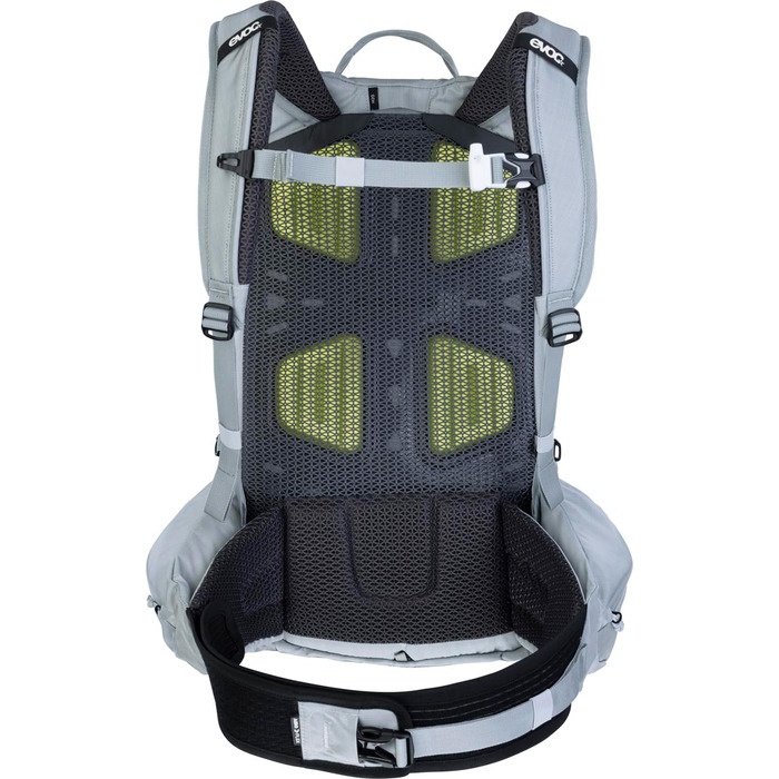 Рюкзак EVOC EXPLORER PRO 30 л срібний, система AIR FLOW CONTACT, AIRO FLEX пояс, відсік для питної системи та дощовик, комфортний міський та туристичний рюкзак преміум-класу