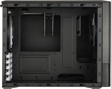 Корпус Fractal Design Node 804 чорний, компактний, для mATX, з високою вентиляцією, модульним інтер'єром, 3 вентилятора Silent R2 120 мм, підтримка водяного охолодження, USB 3.0, бокове вікно