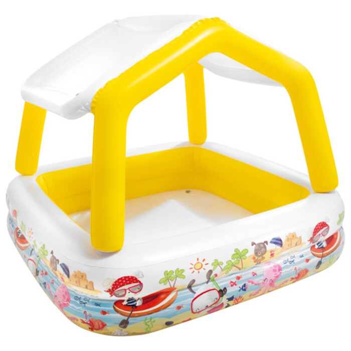 Надувний басейн з навісом Intex Aquarium 157 x 157 x 122 см, арт. 57470