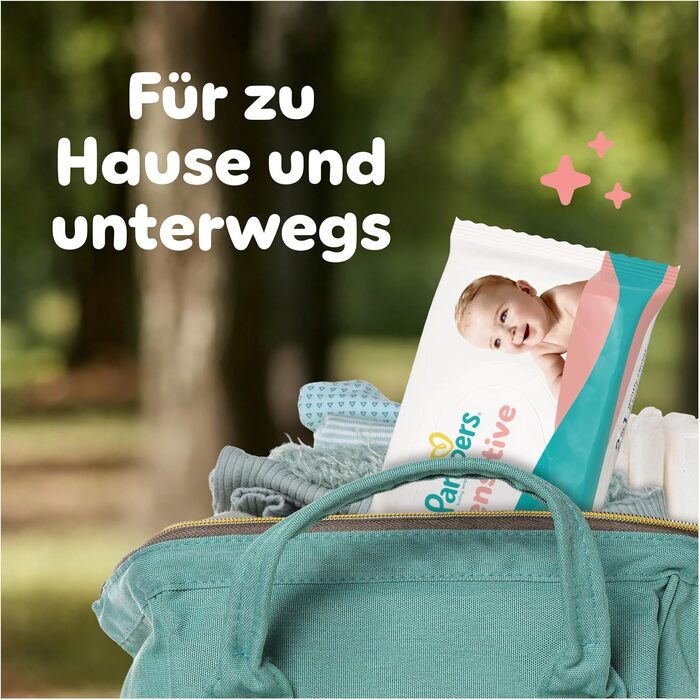 Вологі серветки для дітей Pampers Sensitive, 12 пачок по 80 шт (загалом 960 шт)