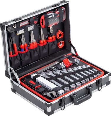 Набір інструментів Meister 131 предметів Knipex & Wera в алюмінієвому кейсі - професійний валіза з інструментами для майстрів