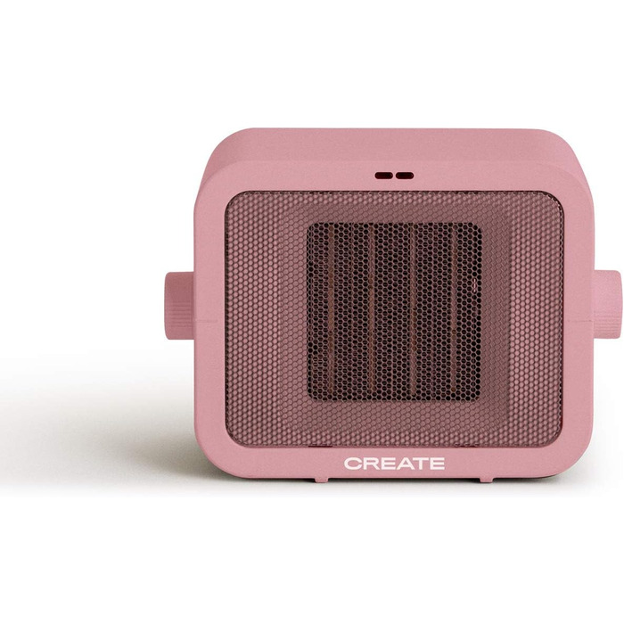 Керамічний обігрівач CREATE WARM BOX рожевий, 1500 Вт, портативний, 2 режими, термостат, PTC, захист від перегріву