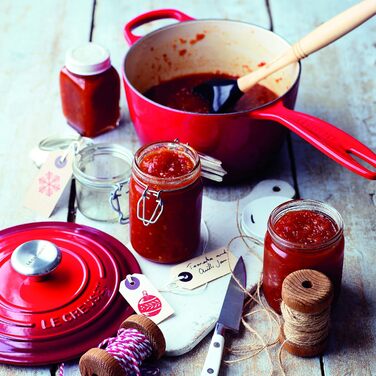 Каструля з нержавіючої сталі Le Creuset Signature, 20 см, 1.8 л, для всіх плит (в т.ч. індукційних), червона