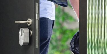 Розумний дверний замок VisorTech з PIN-кодом, відбитком пальця та Wi-Fi керуванням – електронний замок з сенсором для дверей