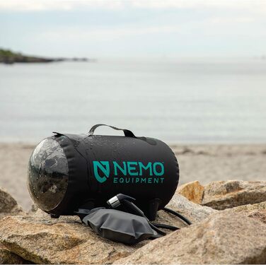 Портативний душ NEMO Helio 11 л для кемпінгу, темний