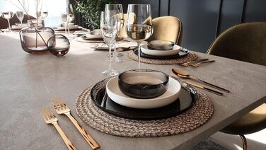 Розсувний обідній стіл Newfurn 160-200 см, білий із стільницею під піщаник, сучасний скандинавський стиль, для кухні та вітальні