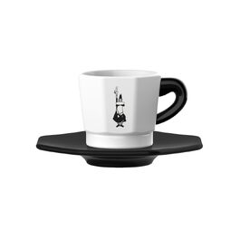 Набір еспресо-чашок Bialetti Octagonal (4 шт), матовий чорний та рожеве золото, 75 мл, RTATZ403