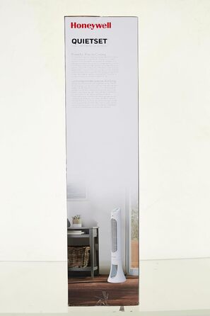 Оцилюючий турбовентилятор Honeywell QuietSet HYF260 для всієї кімнати, 5 швидкостей, 80° осциляція, таймер, автоматичне вимкнення підсвітки, пульт ДК