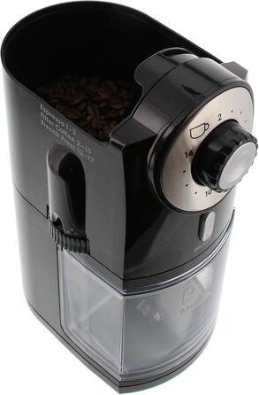 Електрична кавомолка Melitta Molino 1019-02, дисковий млин, чорна